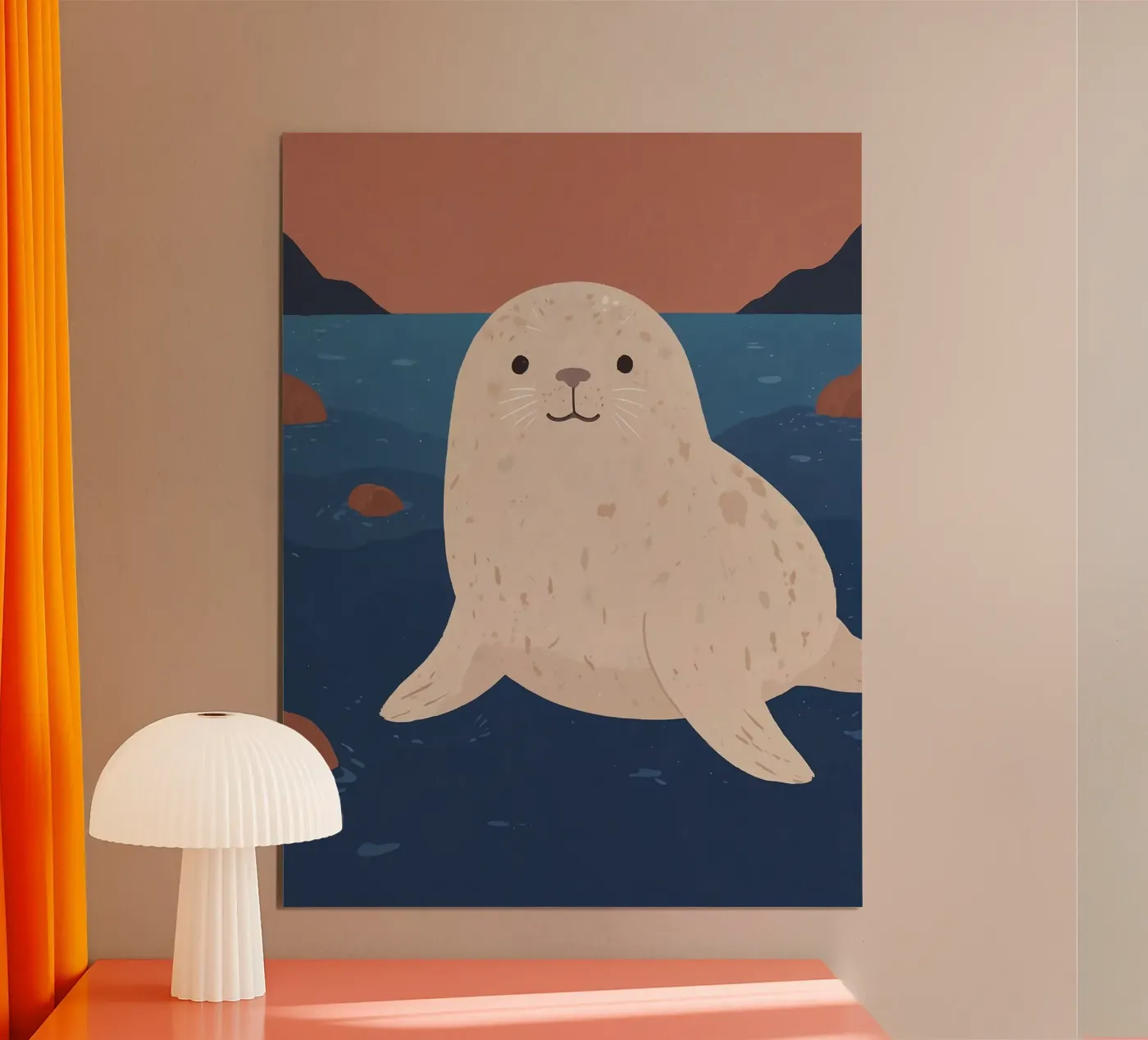 Friendly Seal poster by SnoopyAnimals