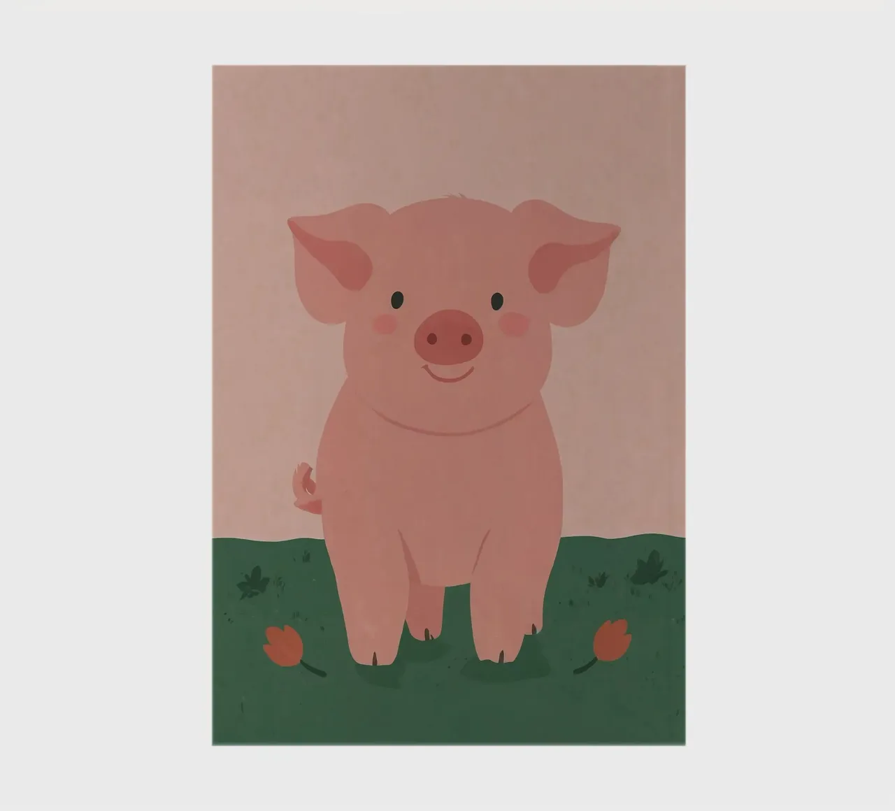 Friendly Piggy notebook by SnoopyAnimals