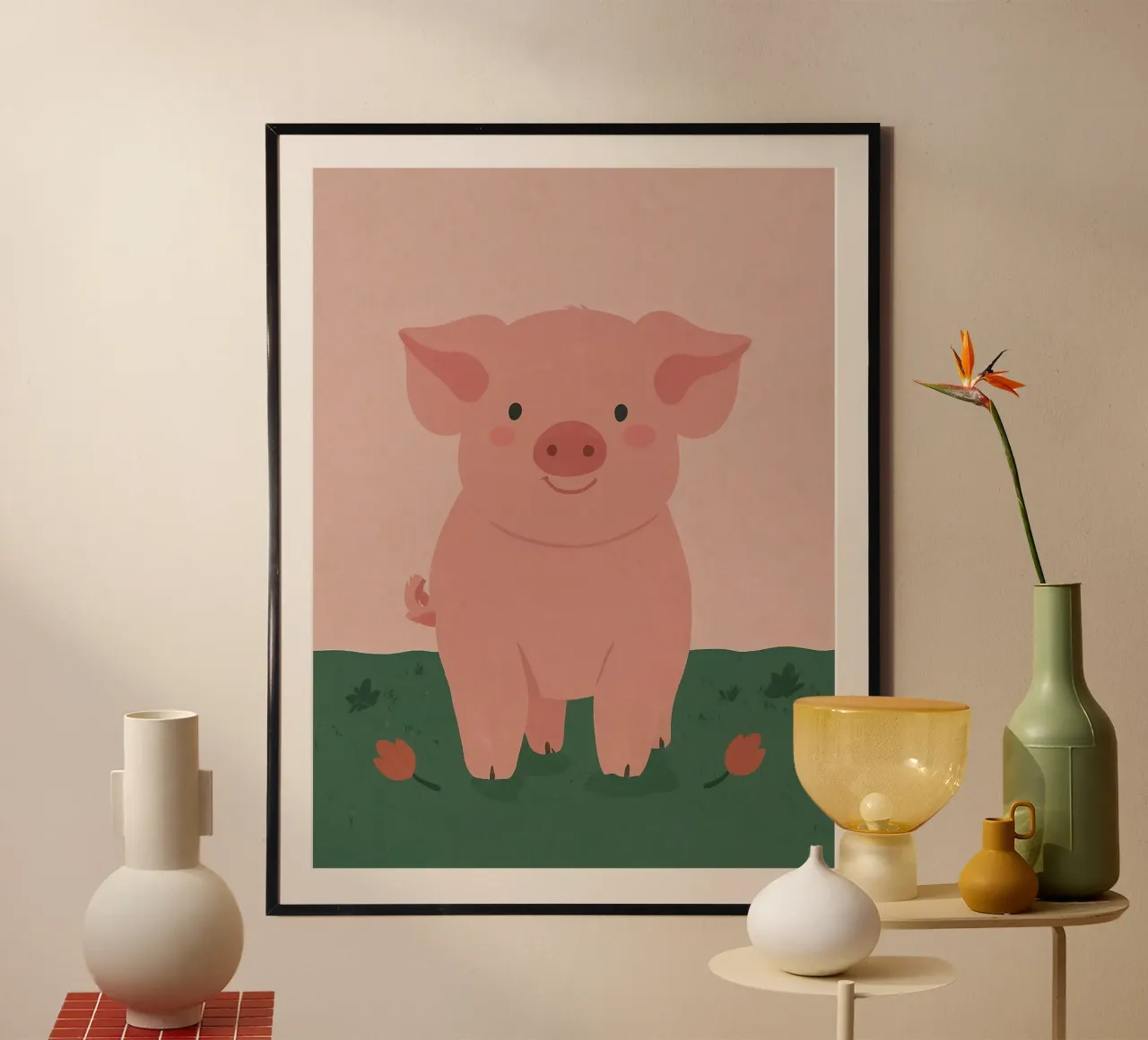 Friendly Piggy hahnemühle by SnoopyAnimals