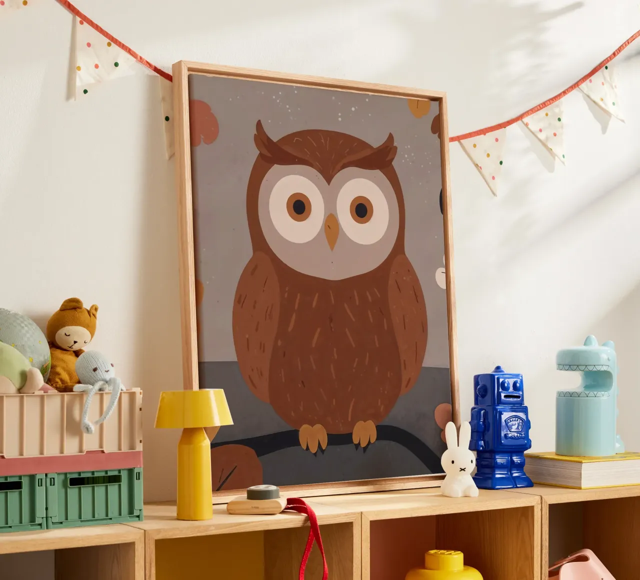 Gufo amichevole tela con Cornice a cassetta da SnoopyAnimals