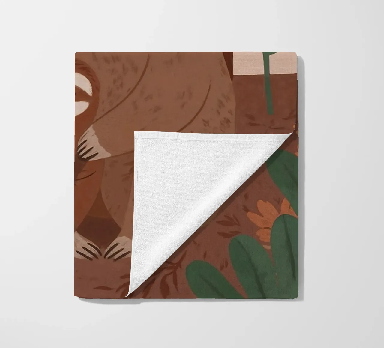 Friendly Sloth Family beach towel by SnoopyAnimals