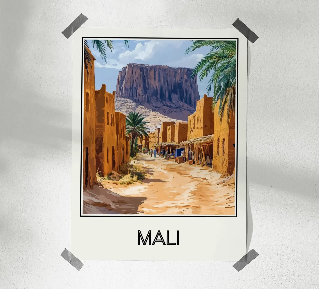 Mali poster con telaio in legno da Frame the World