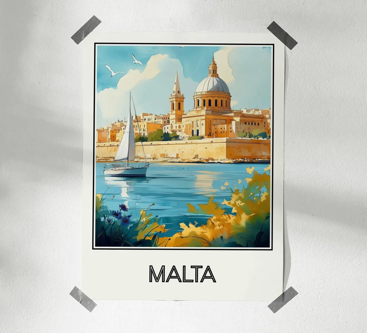 Affiche Malte poster da Frame the World