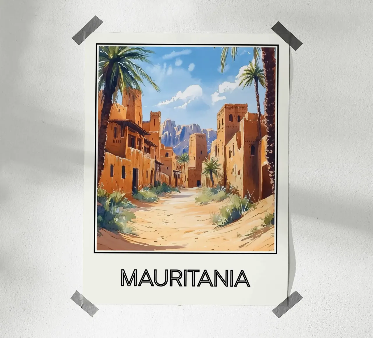 Mauritania poster da Frame the World