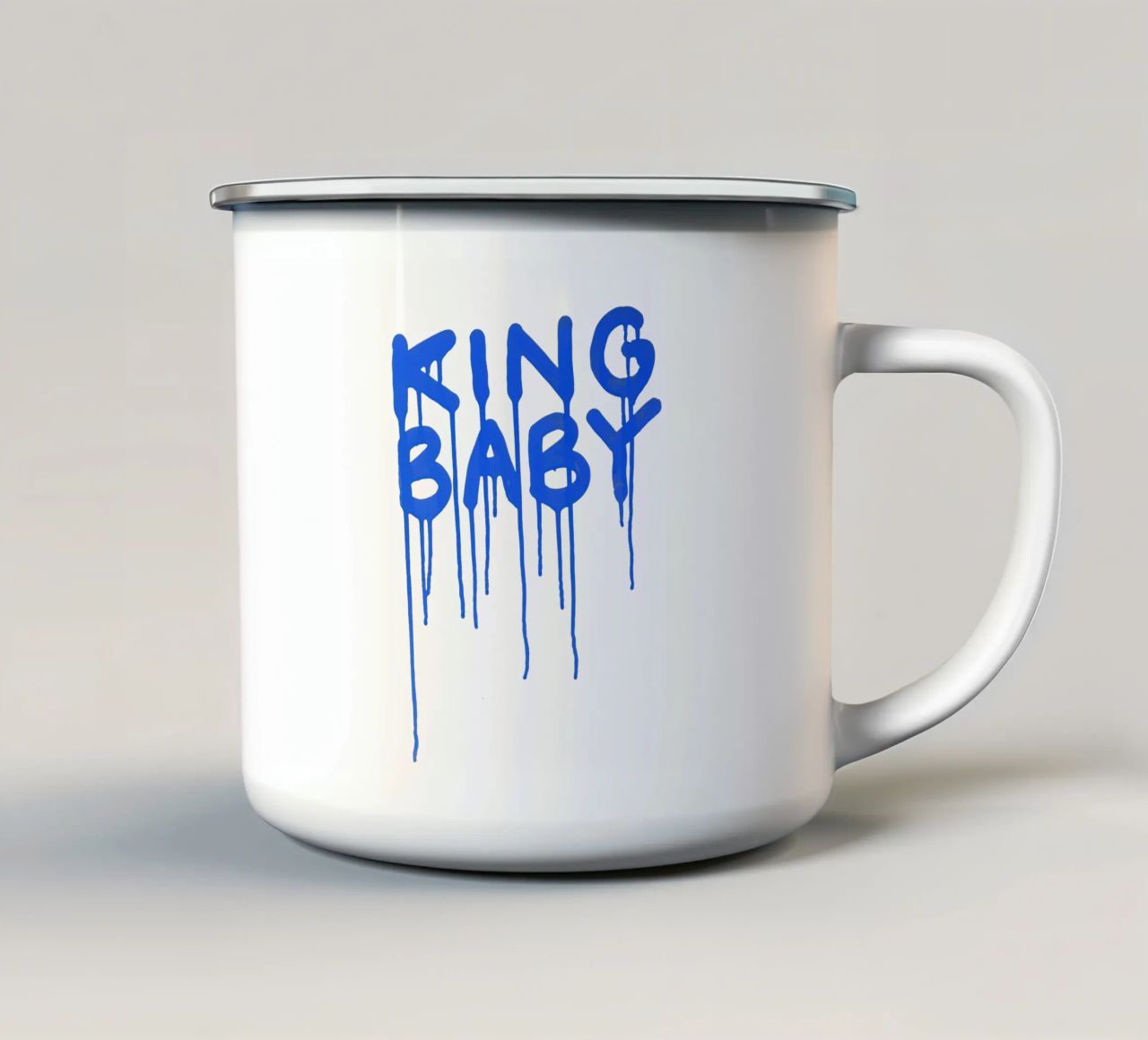 King Baby tazza in smalto da Flo Klein