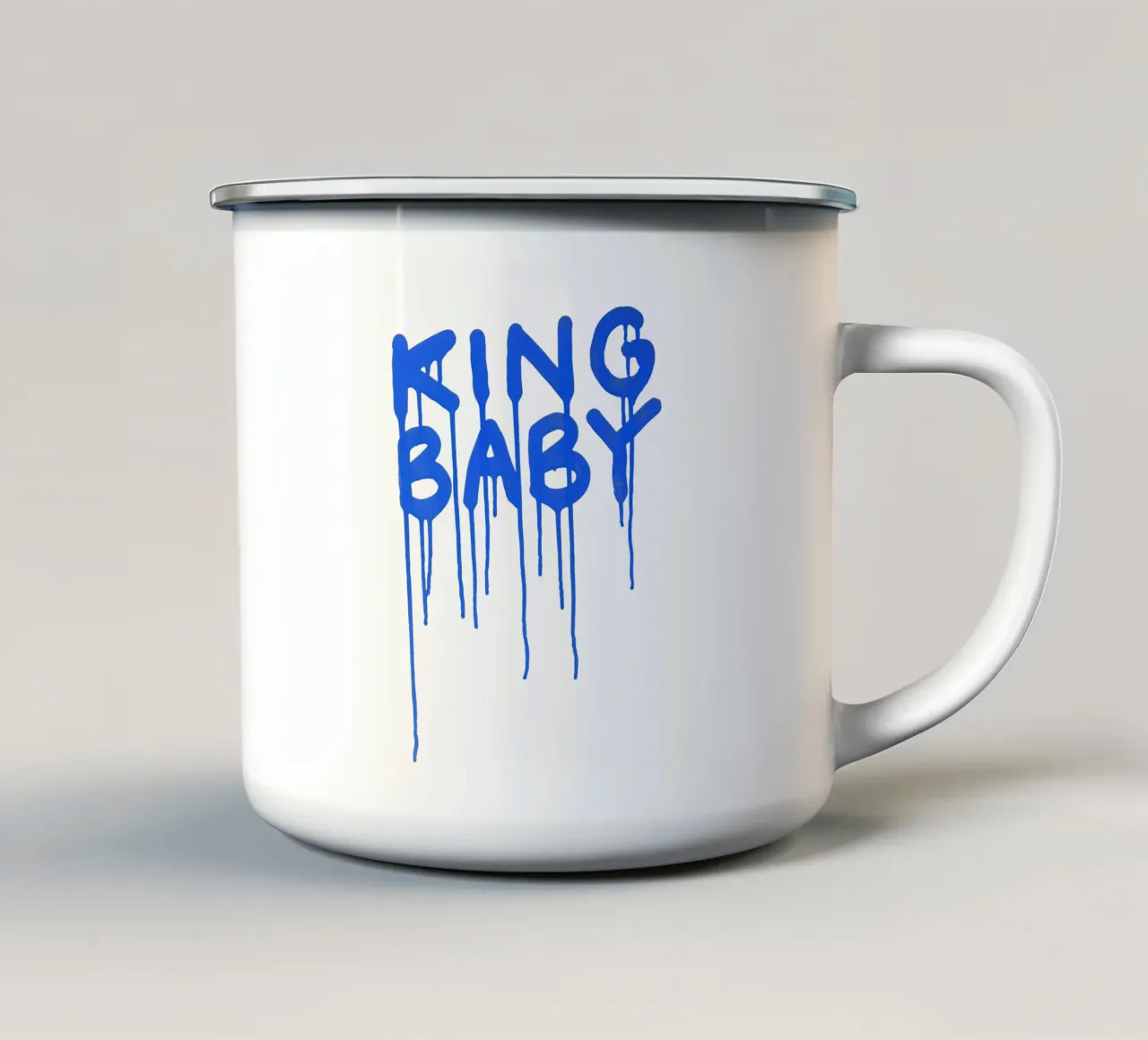 King Baby tazza in smalto da Flo Klein