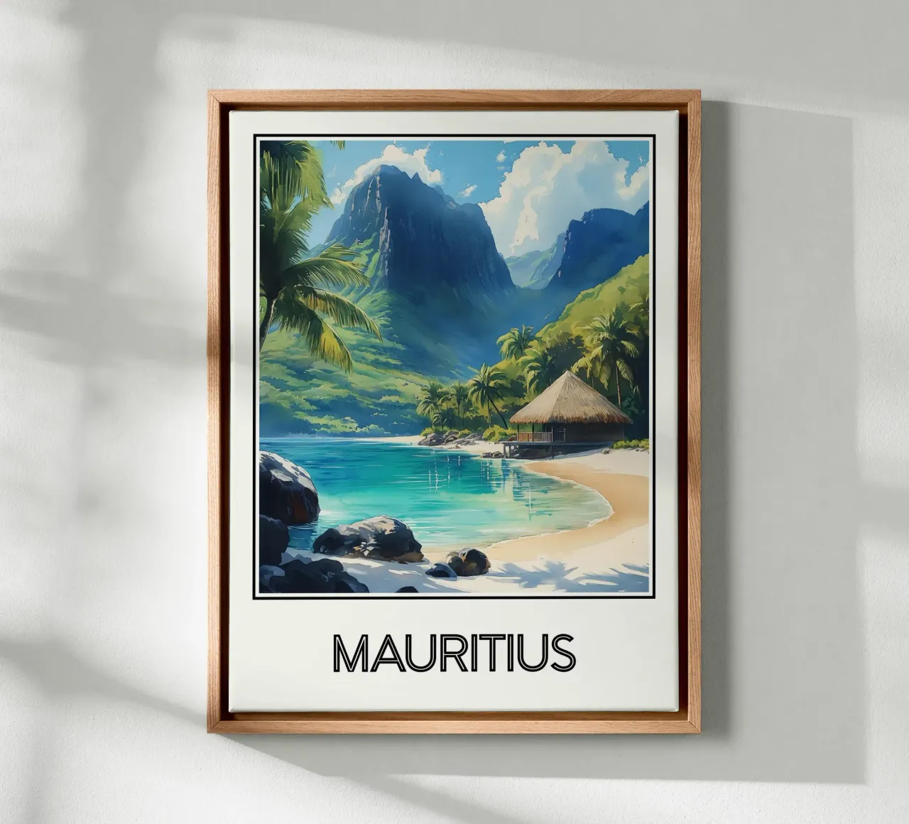 Mauritius tela con Cornice a cassetta da Frame the World