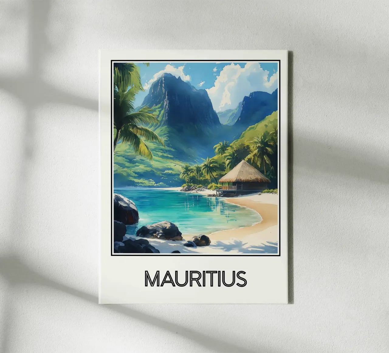 Mauritius tela con Cornice a cassetta da Frame the World
