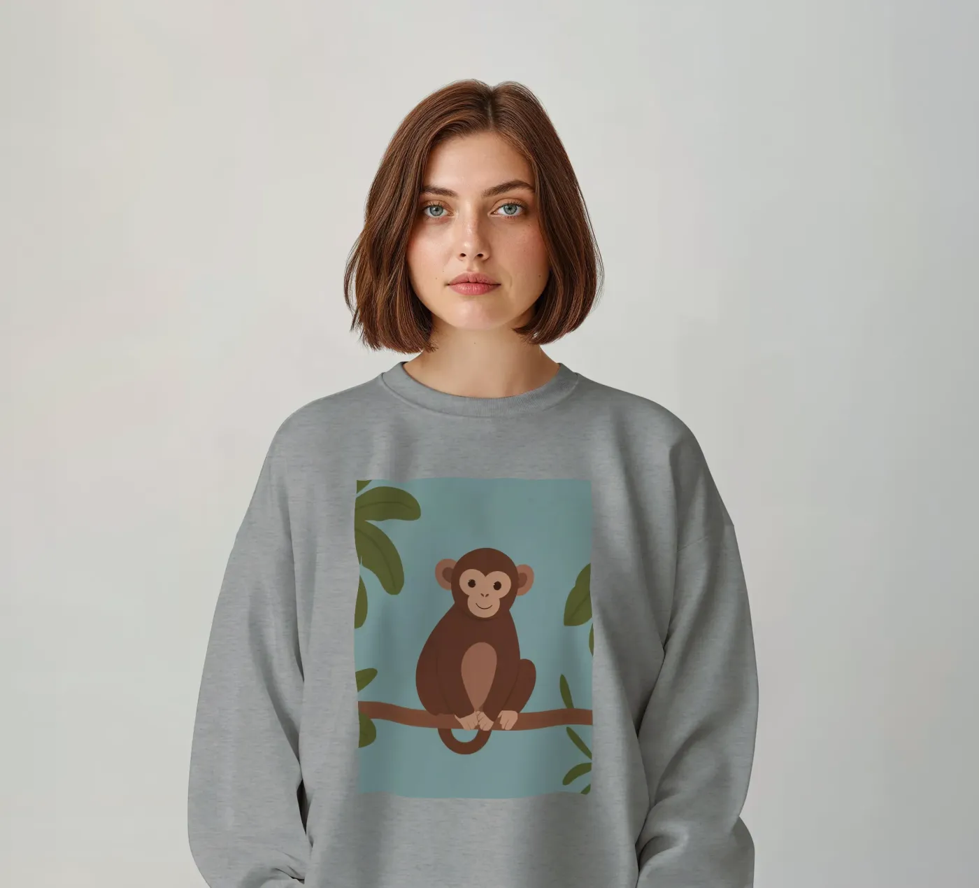 Friendly Monkey sweatshirt by SnoopyAnimals
