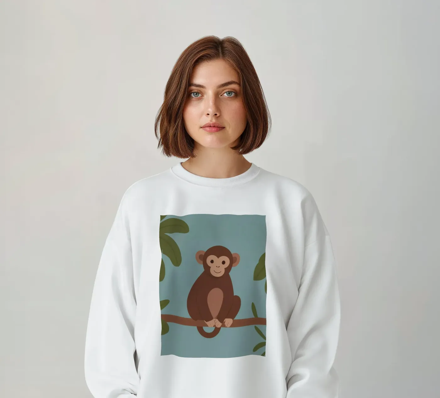 Friendly Monkey sweatshirt by SnoopyAnimals