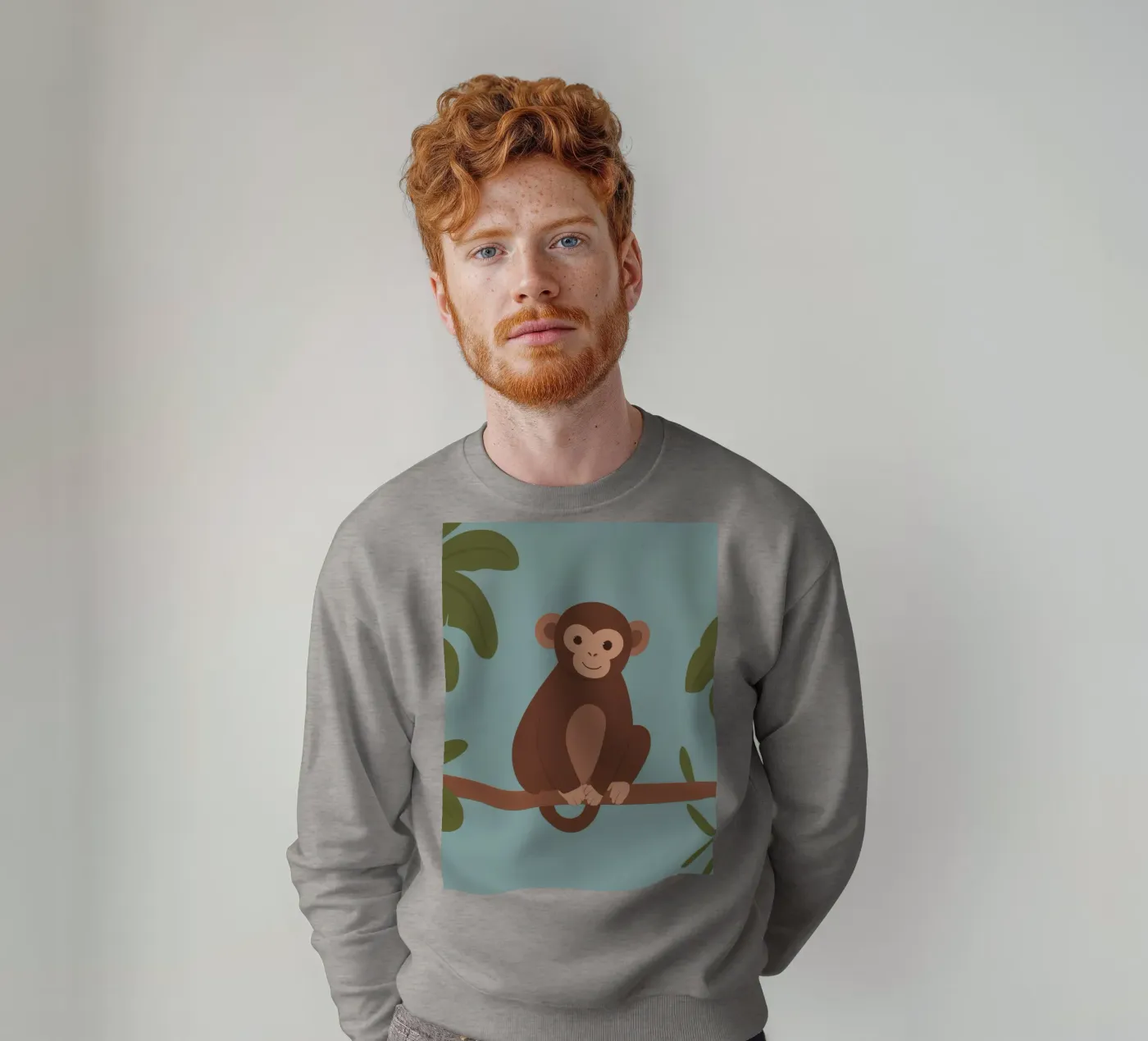 Friendly Monkey sweatshirt by SnoopyAnimals