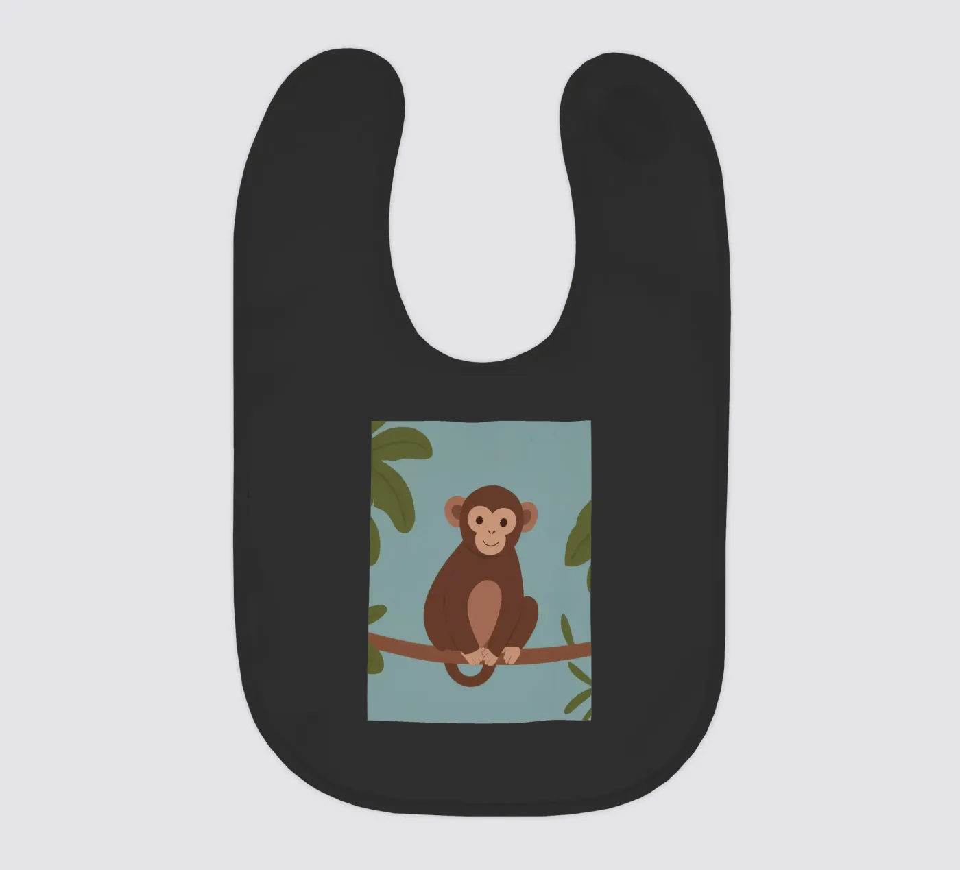Friendly Monkey baby bib by SnoopyAnimals