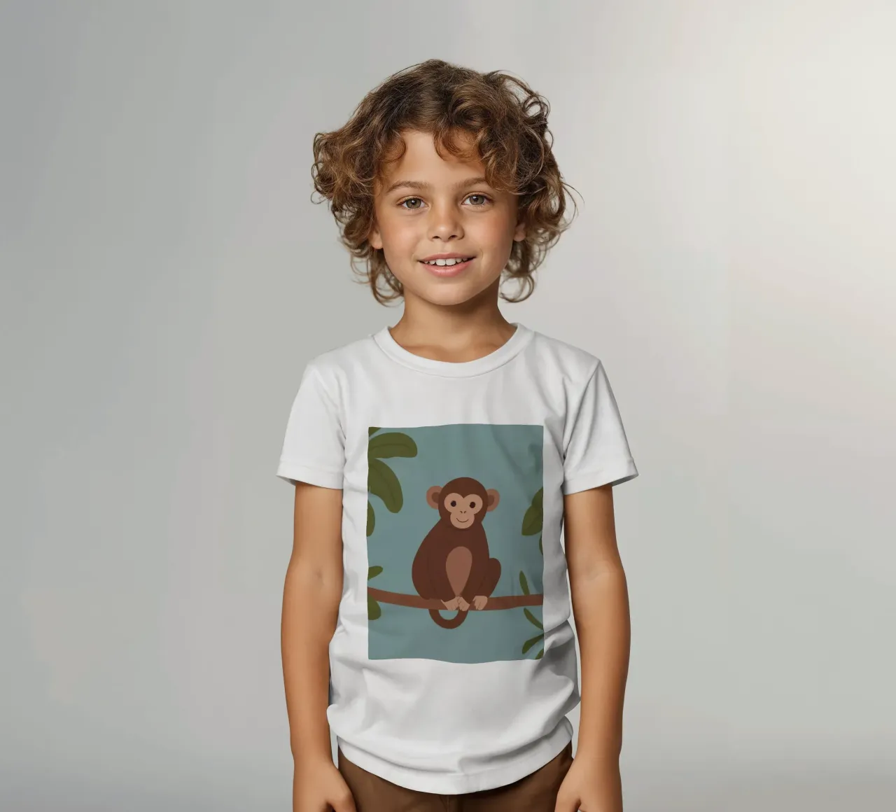 Scimmia amica t-shirt bambini da SnoopyAnimals
