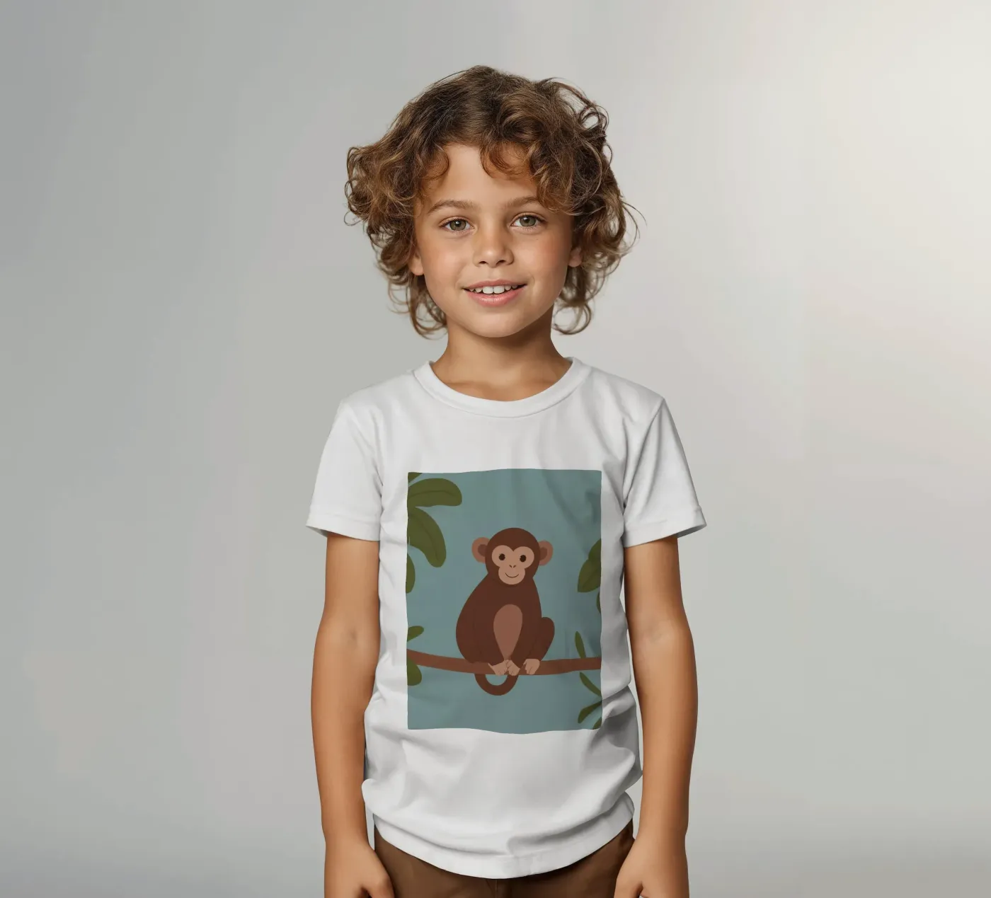 Scimmia amica t-shirt bambini da SnoopyAnimals