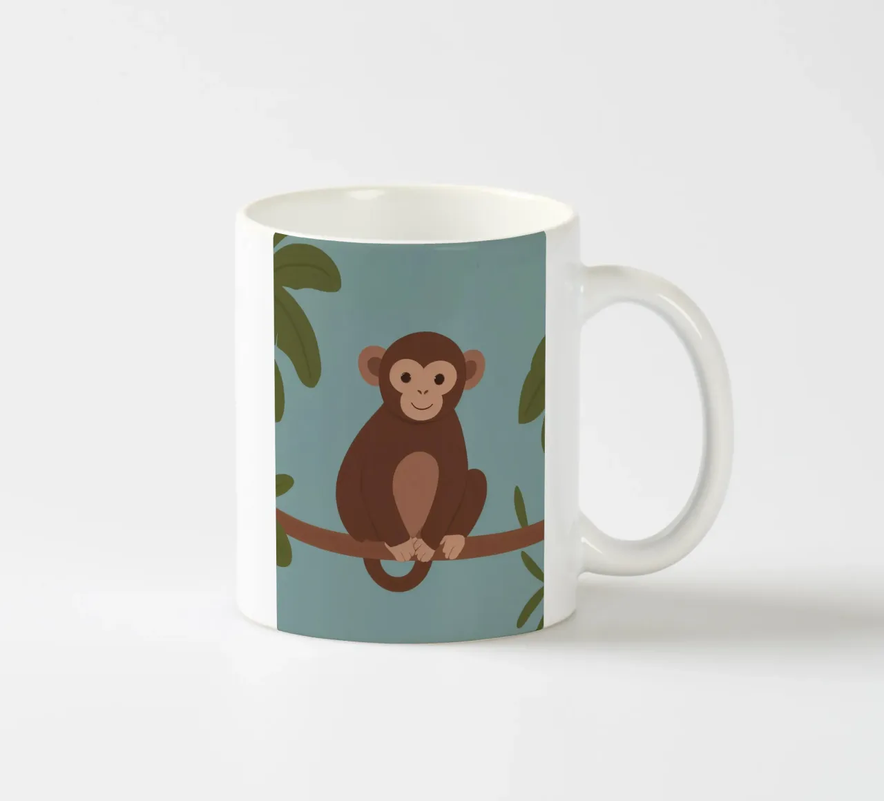 Friendly Monkey ceramic mug by SnoopyAnimals