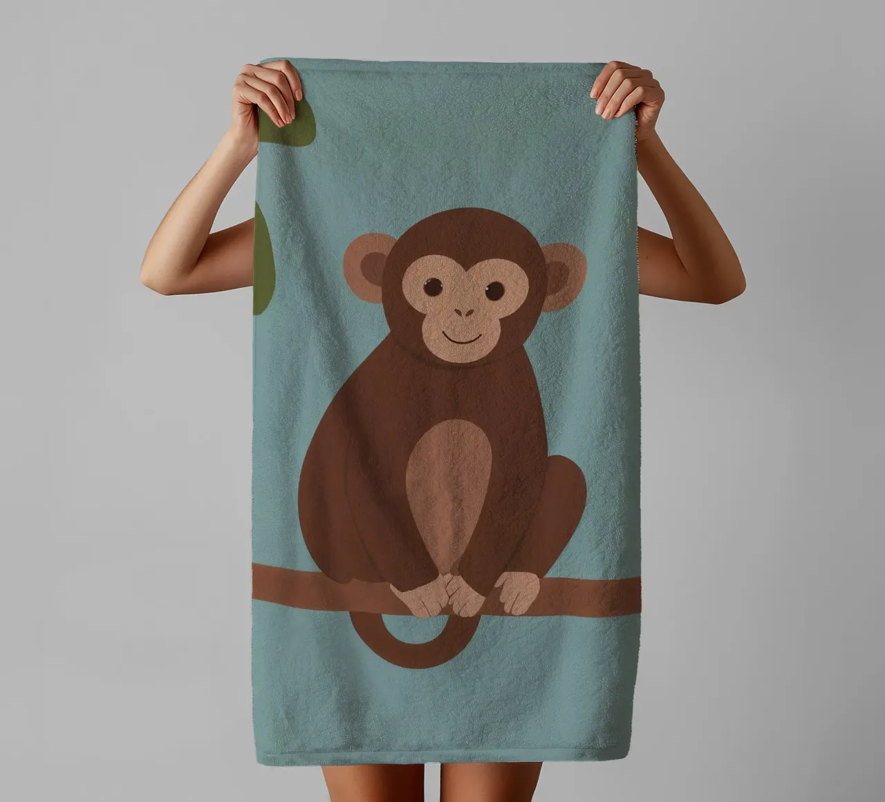 Friendly Monkey towel by SnoopyAnimals
