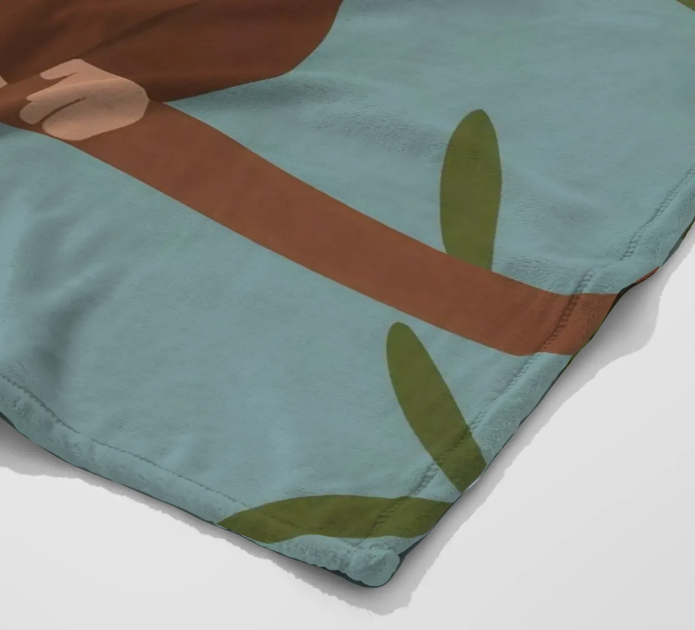 Friendly Monkey fleece blanket by SnoopyAnimals