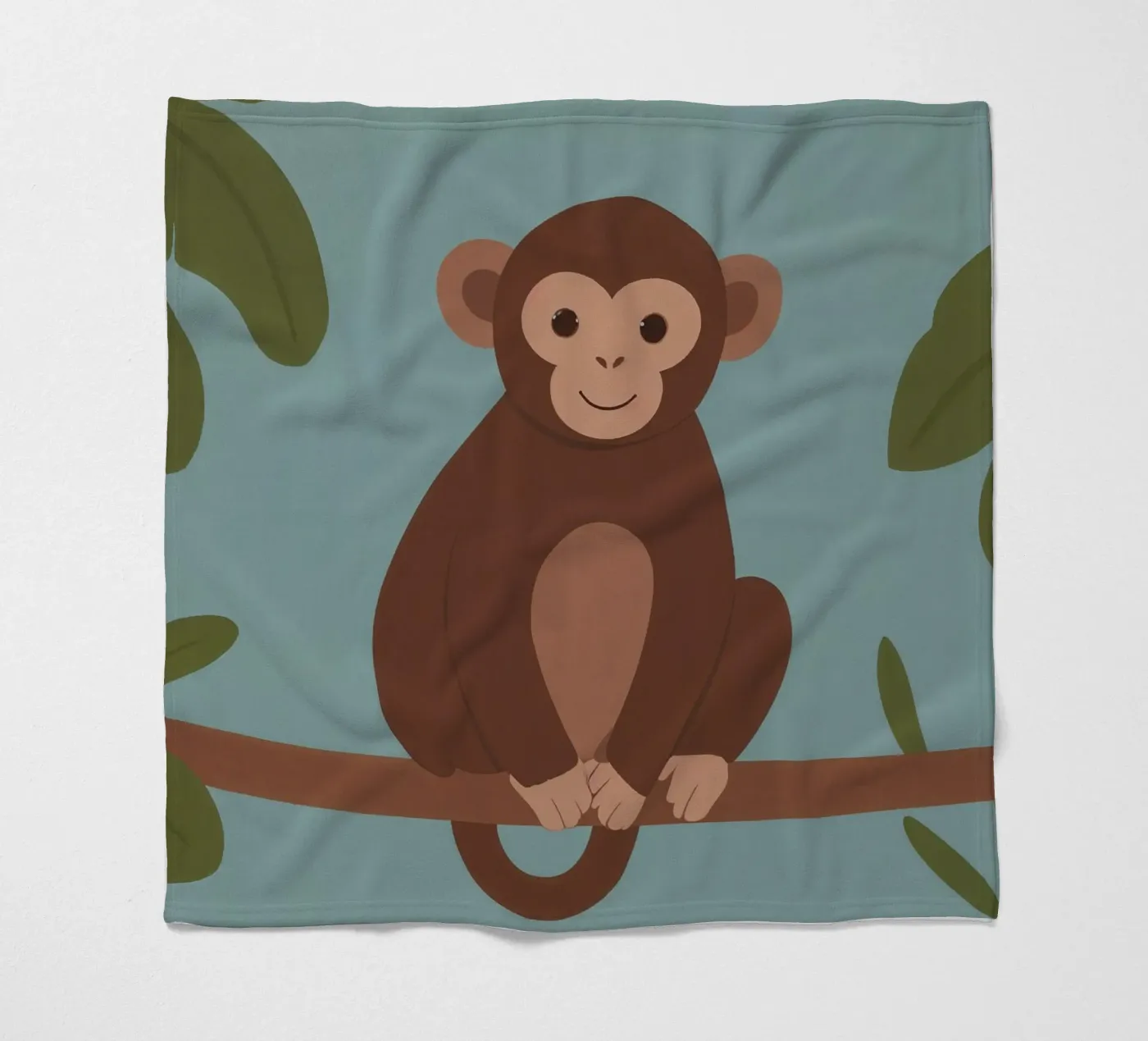 Friendly Monkey fleece blanket by SnoopyAnimals