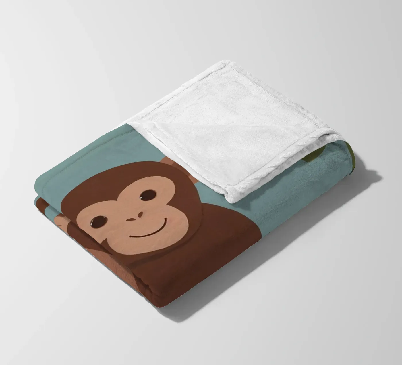Friendly Monkey fleece blanket by SnoopyAnimals