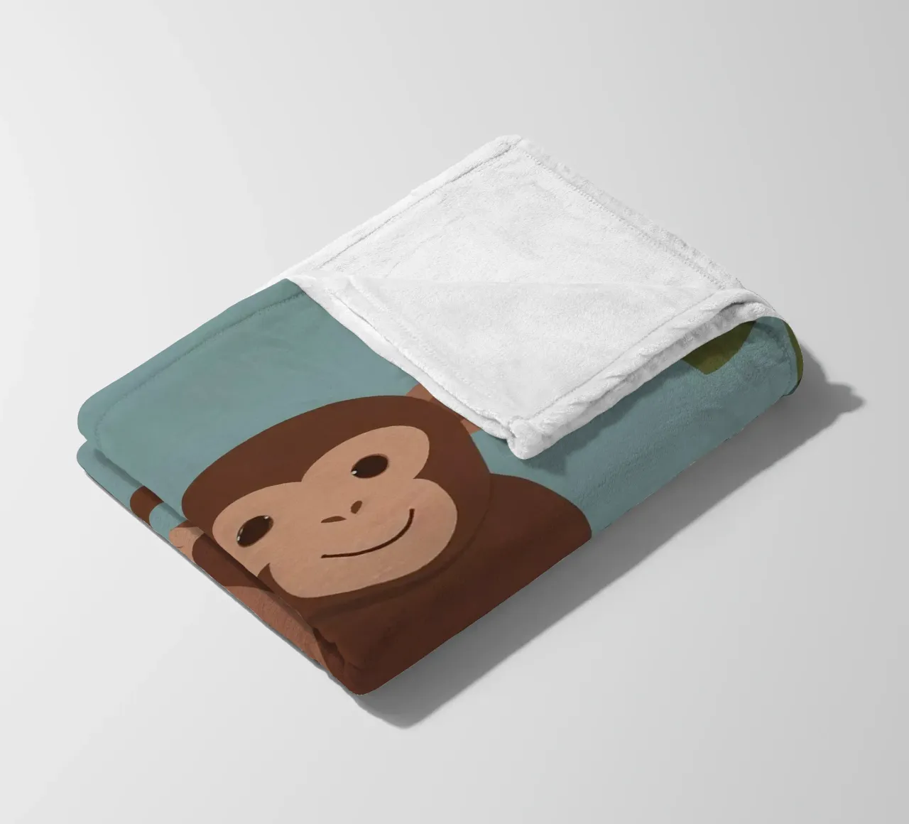 Friendly Monkey fleece blanket by SnoopyAnimals