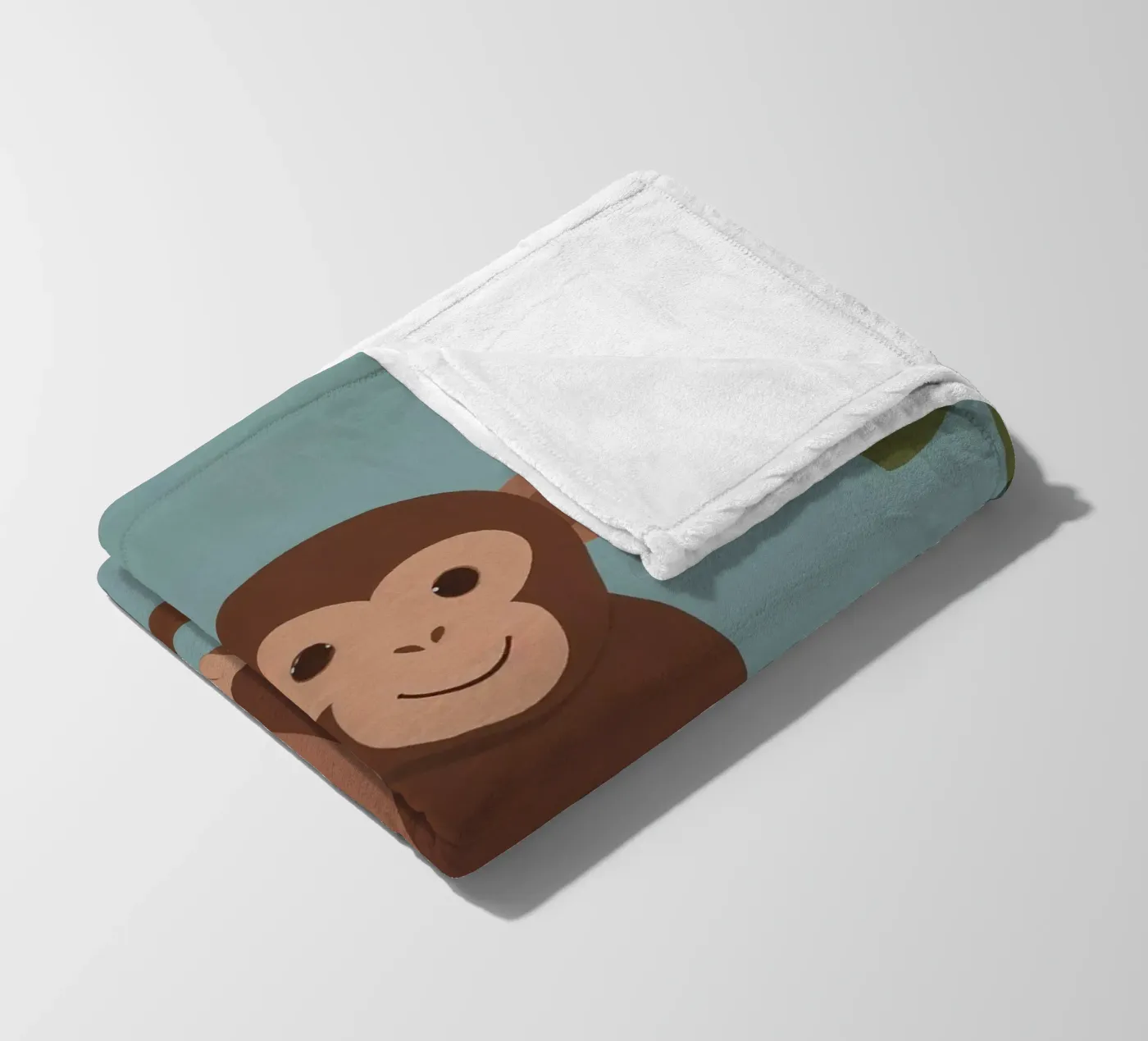 Friendly Monkey fleece blanket by SnoopyAnimals