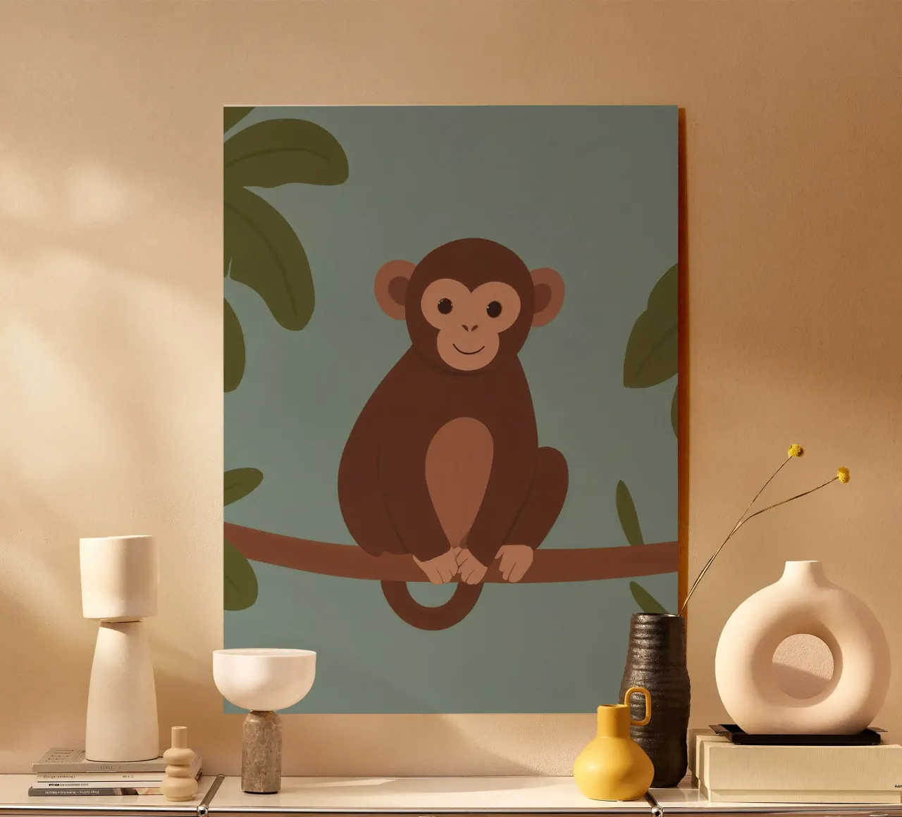 Singe amical plexiglas de SnoopyAnimals