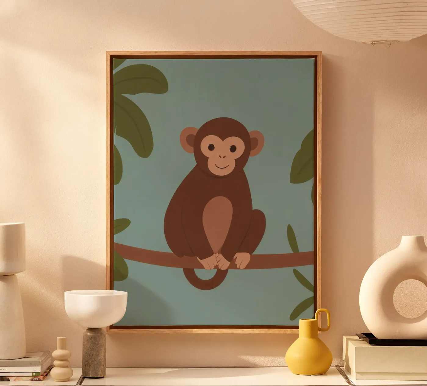 Friendly Monkey canvas by SnoopyAnimals