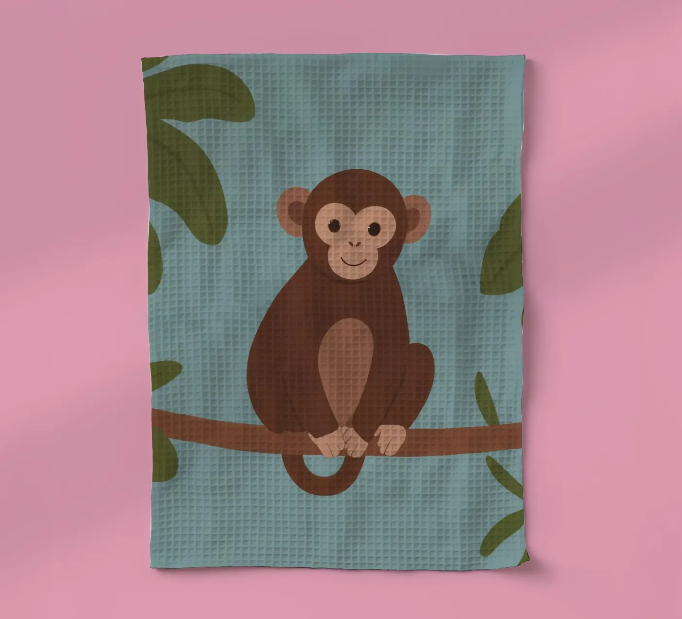 Friendly Monkey tea towel by SnoopyAnimals