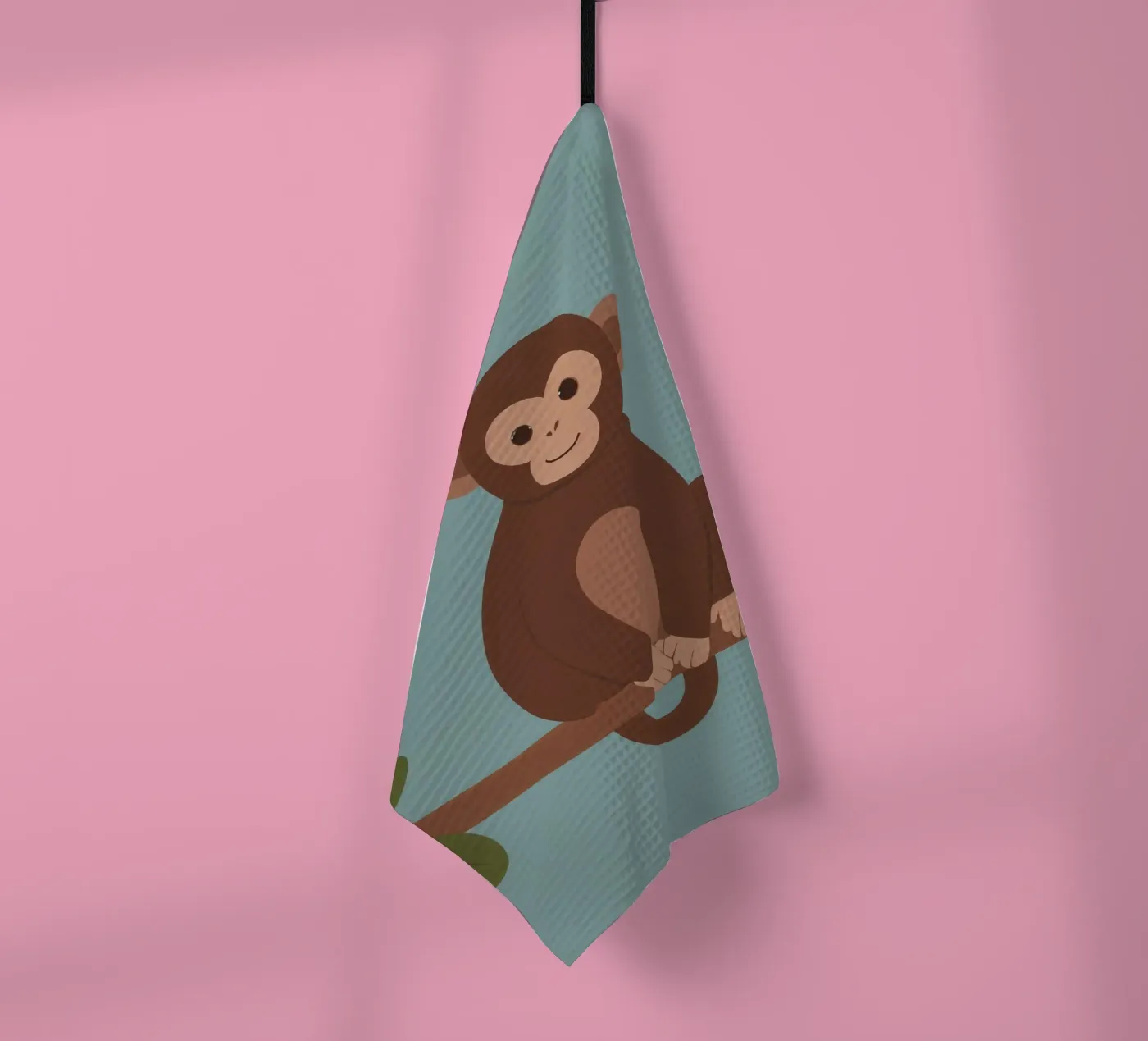 Friendly Monkey tea towel by SnoopyAnimals