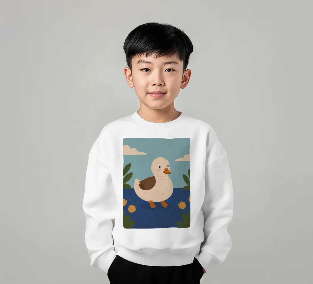 Anatra amichevole felpa bambino da SnoopyAnimals