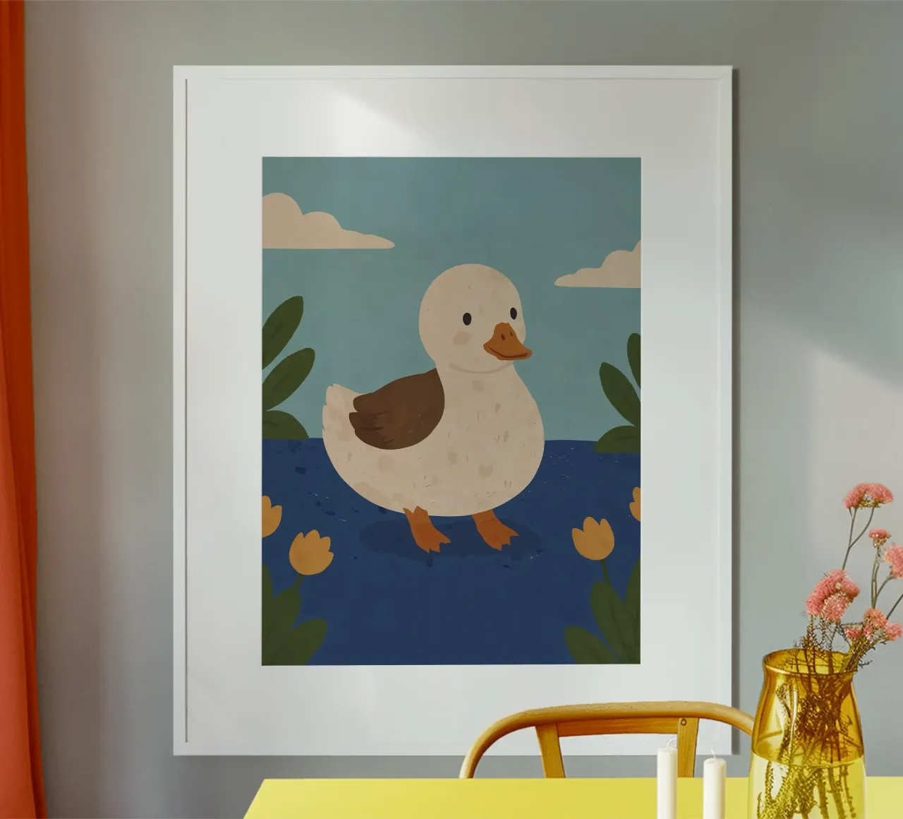 Anatra amichevole carta hahnemühle da SnoopyAnimals
