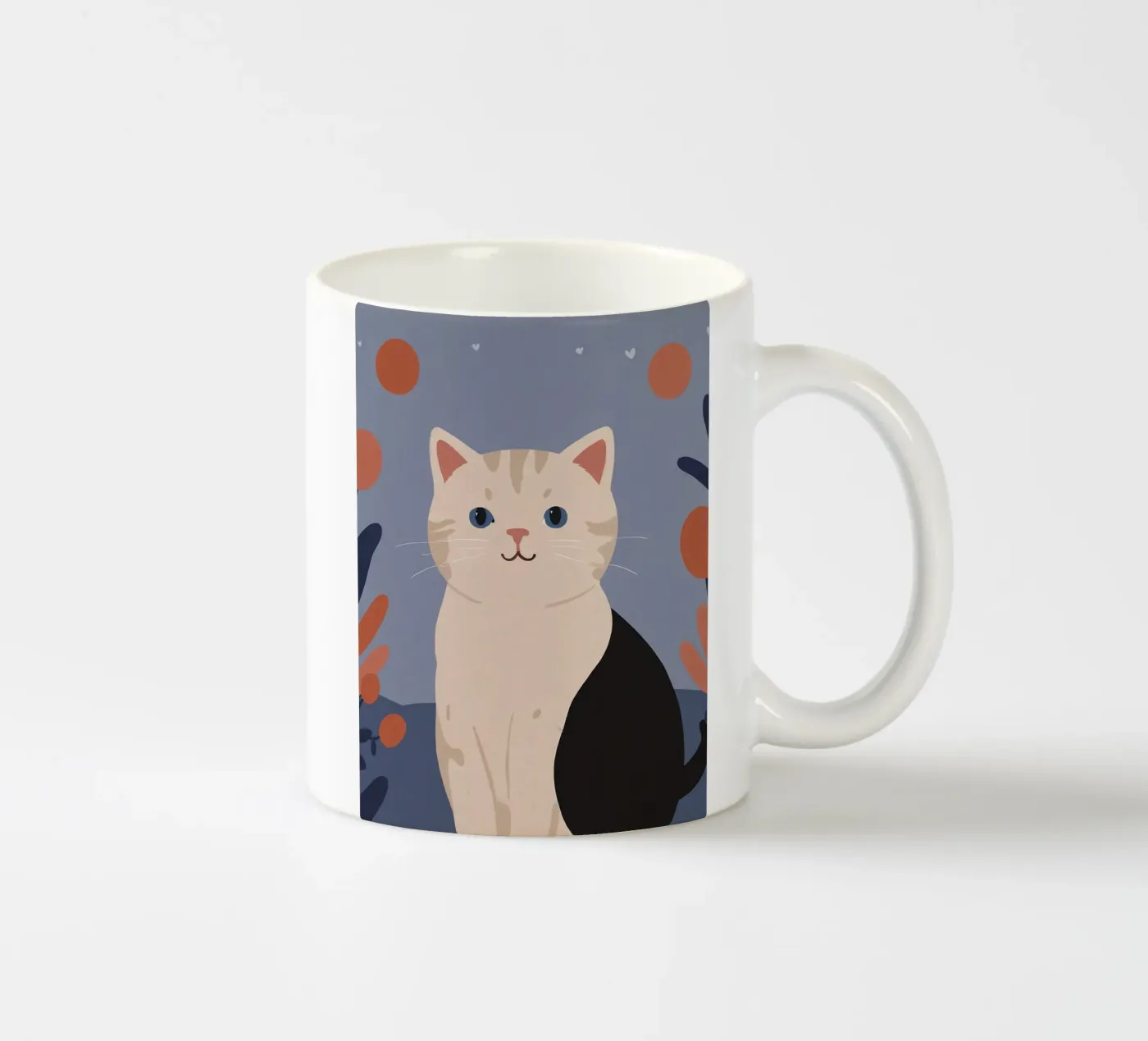 Friendly Kitty ceramic mug by SnoopyAnimals