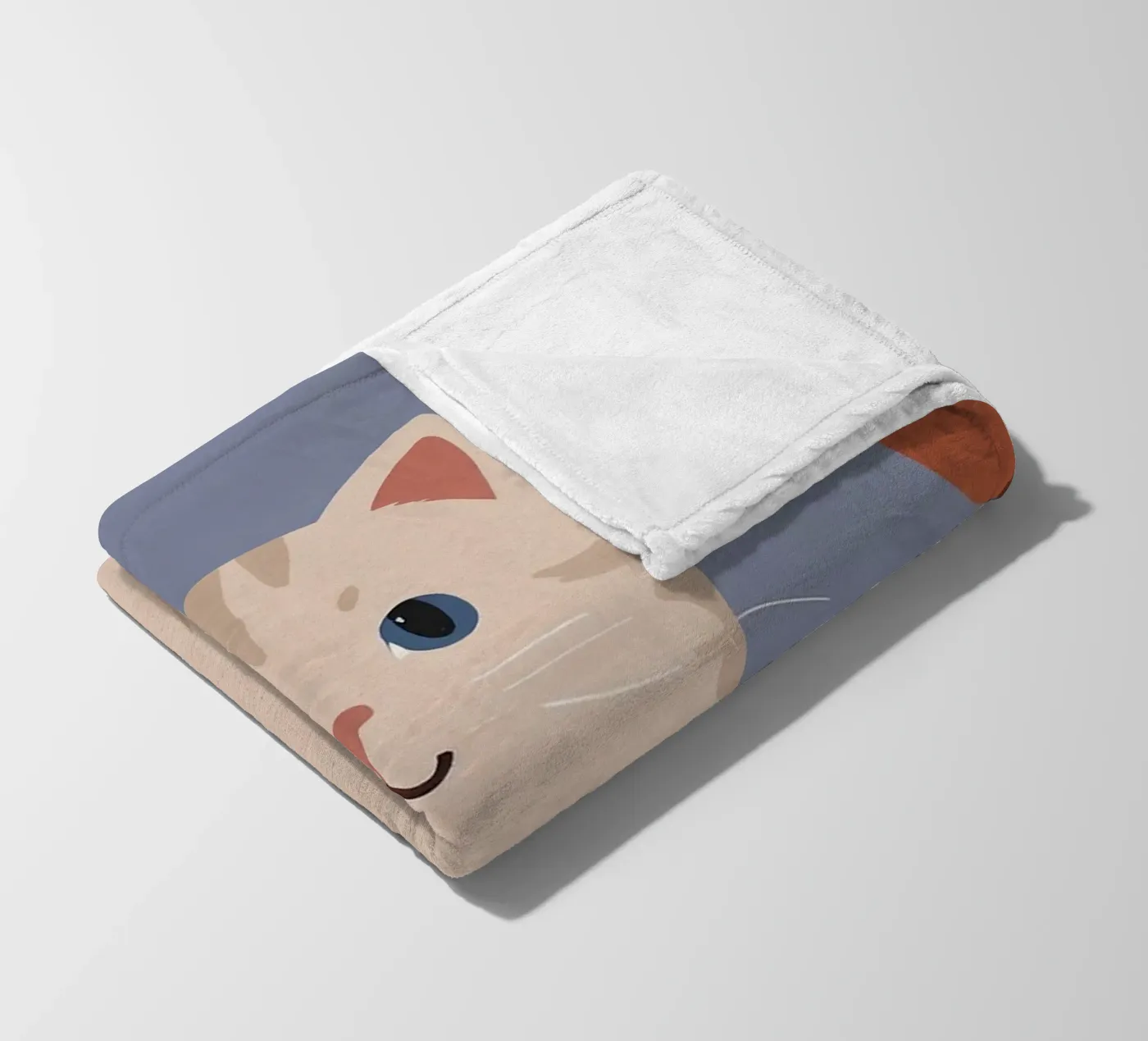Friendly Kitty fleece blanket by SnoopyAnimals