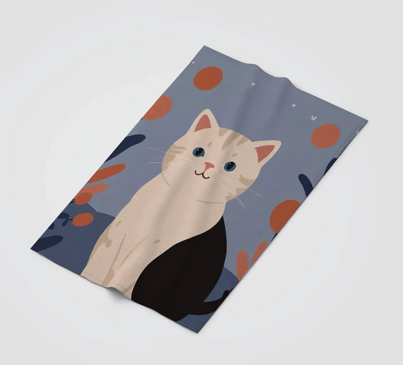 Friendly Kitty fleece blanket by SnoopyAnimals