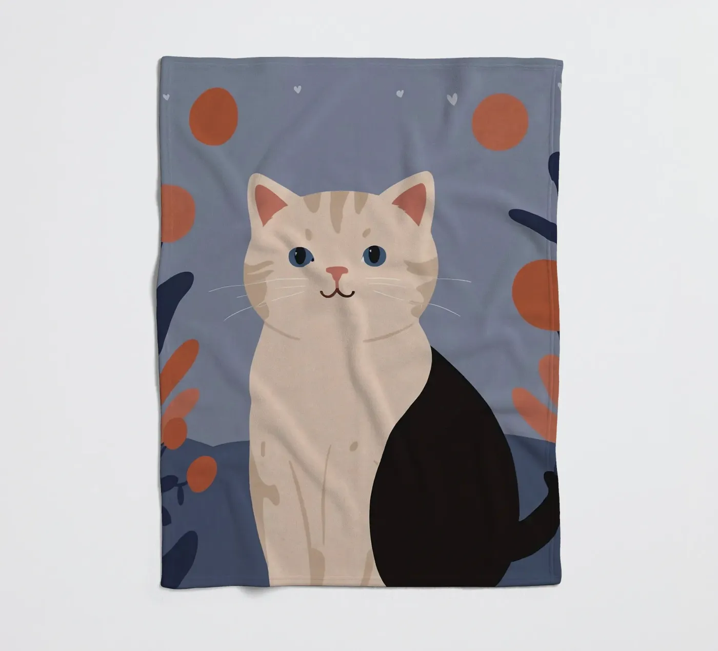 Friendly Kitty fleece blanket by SnoopyAnimals