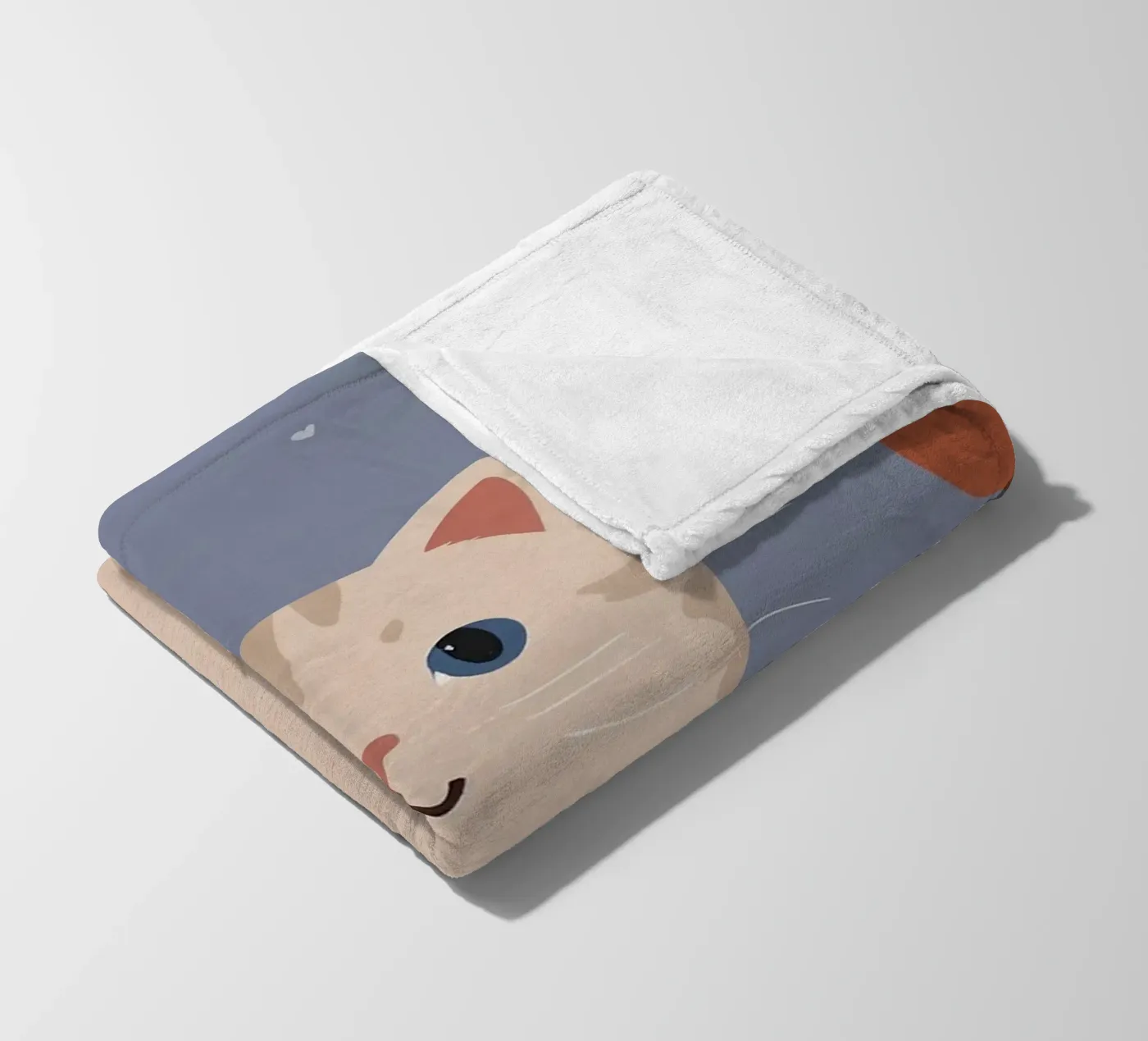Friendly Kitty fleece blanket by SnoopyAnimals