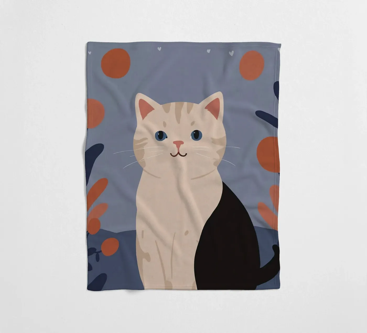 Friendly Kitty fleece blanket by SnoopyAnimals