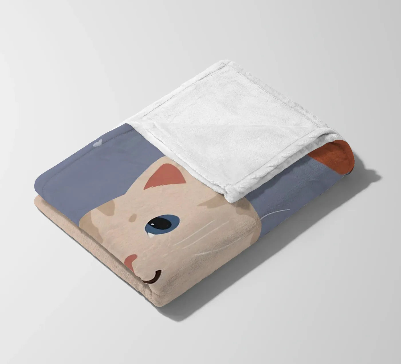 Friendly Kitty fleece blanket by SnoopyAnimals