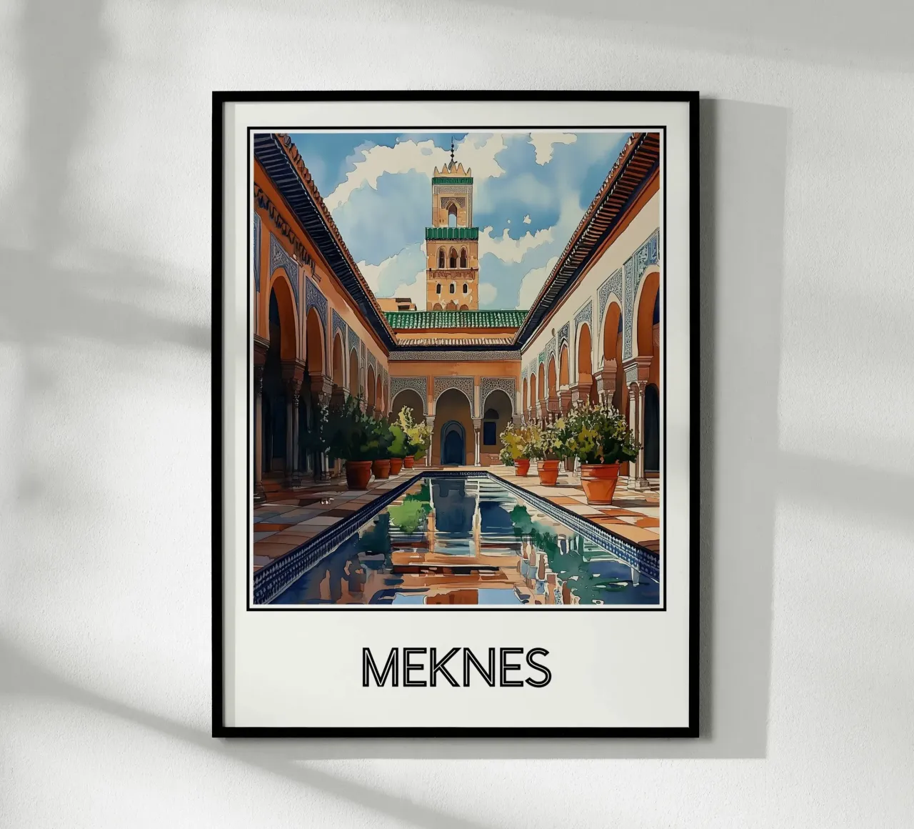 Meknes poster con telaio in legno da Frame the World