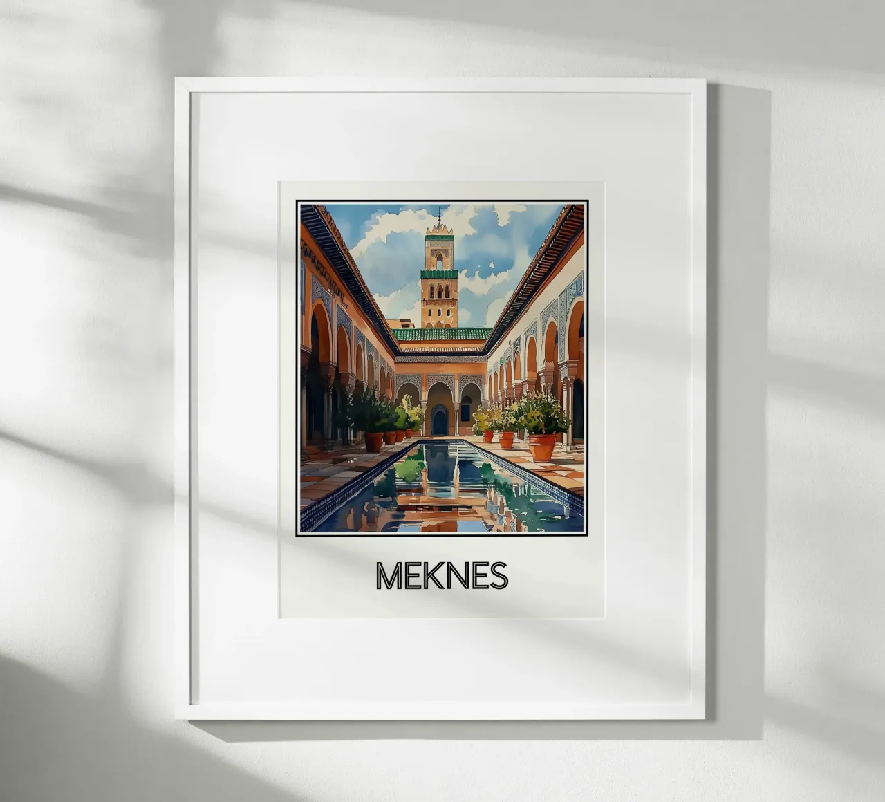 Meknes poster con telaio in legno da Frame the World