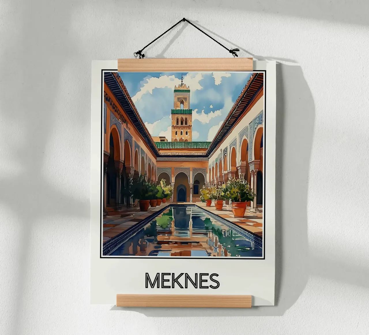 Meknes poster con telaio in legno da Frame the World