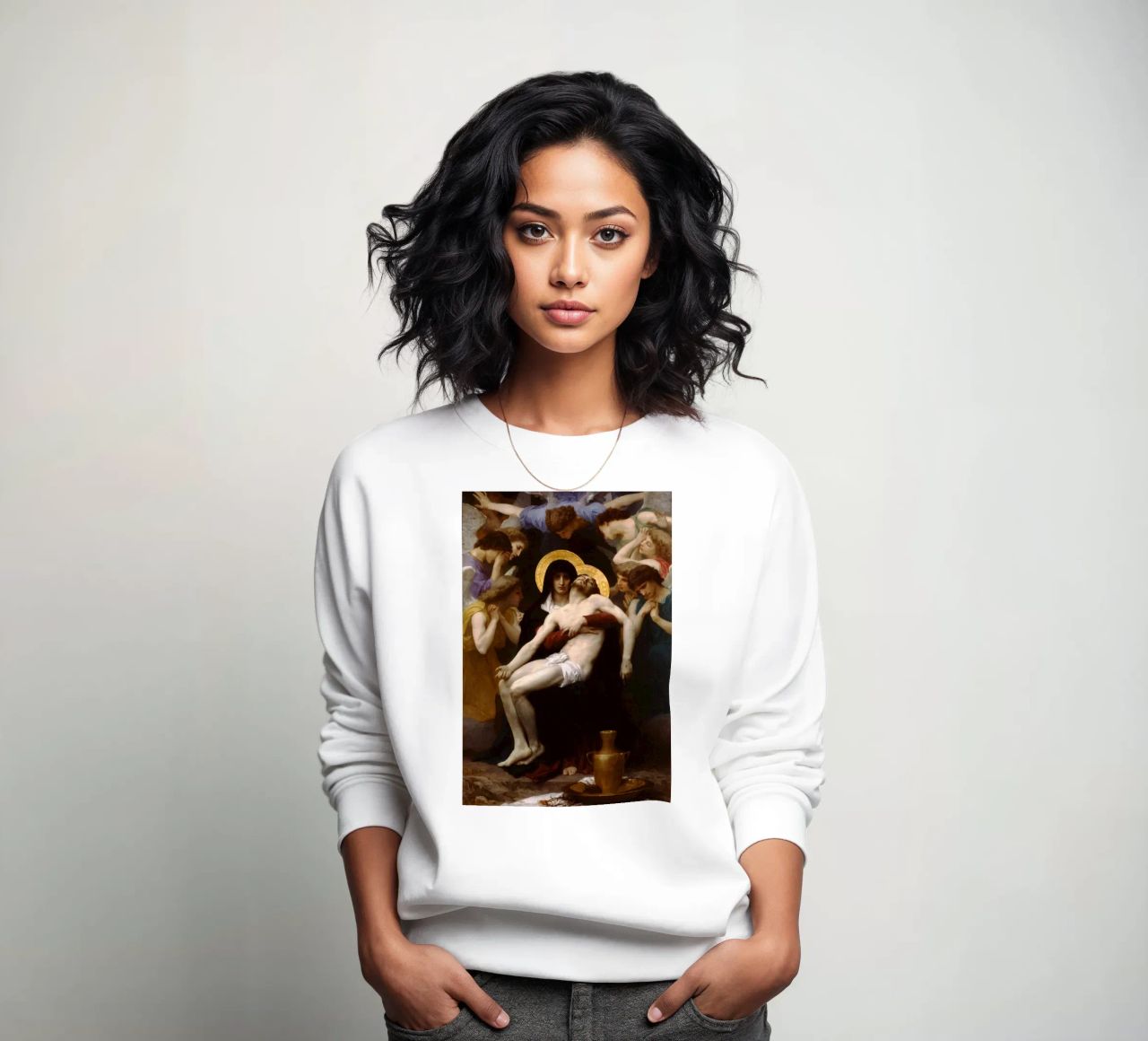 William-Adolphe Bouguereau - Pietà felpa da Timeless Artworks