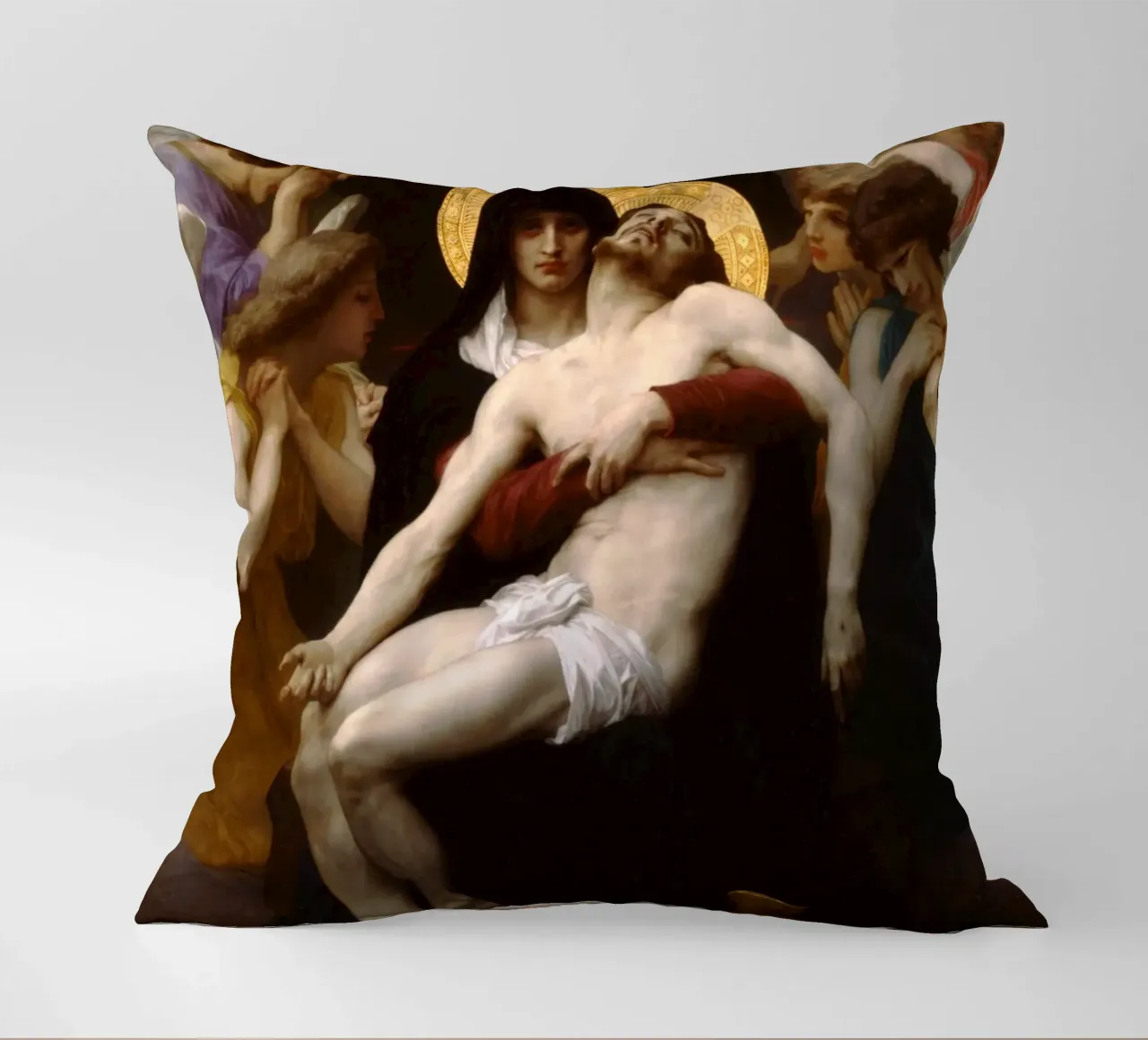 William-Adolphe Bouguereau - Pietà cuscino da Timeless Artworks