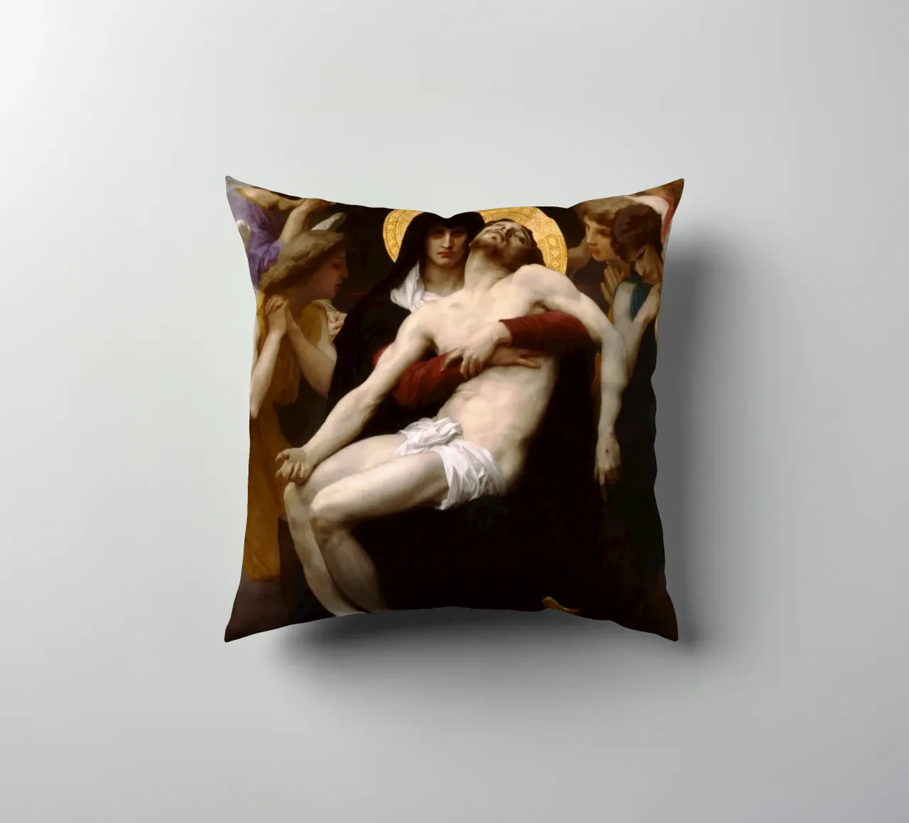 William-Adolphe Bouguereau - Pietà cuscino da Timeless Artworks