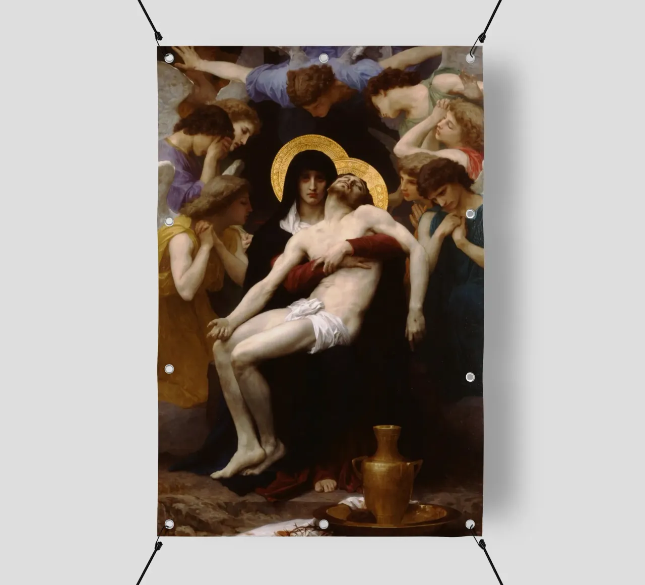William-Adolphe Bouguereau - Pietà telo in pvc da Timeless Artworks