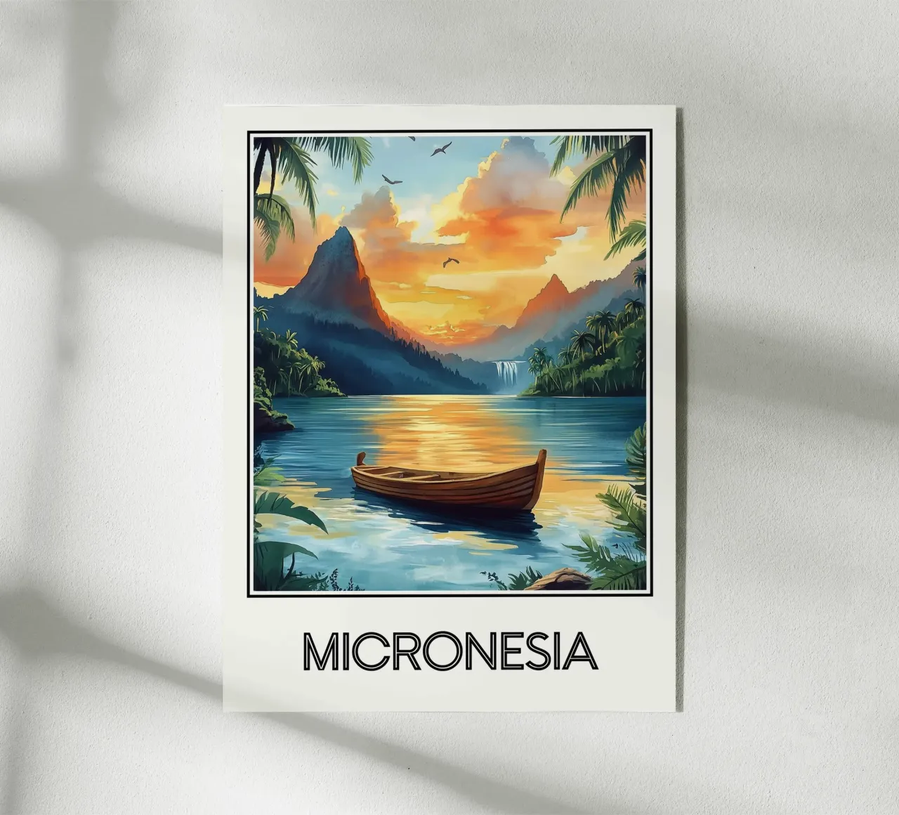 Affiche Micronesias plexiglass da Frame the World