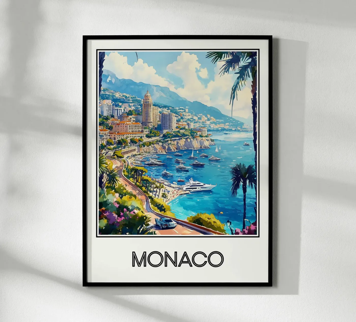 Affiche Monaco poster da Frame the World