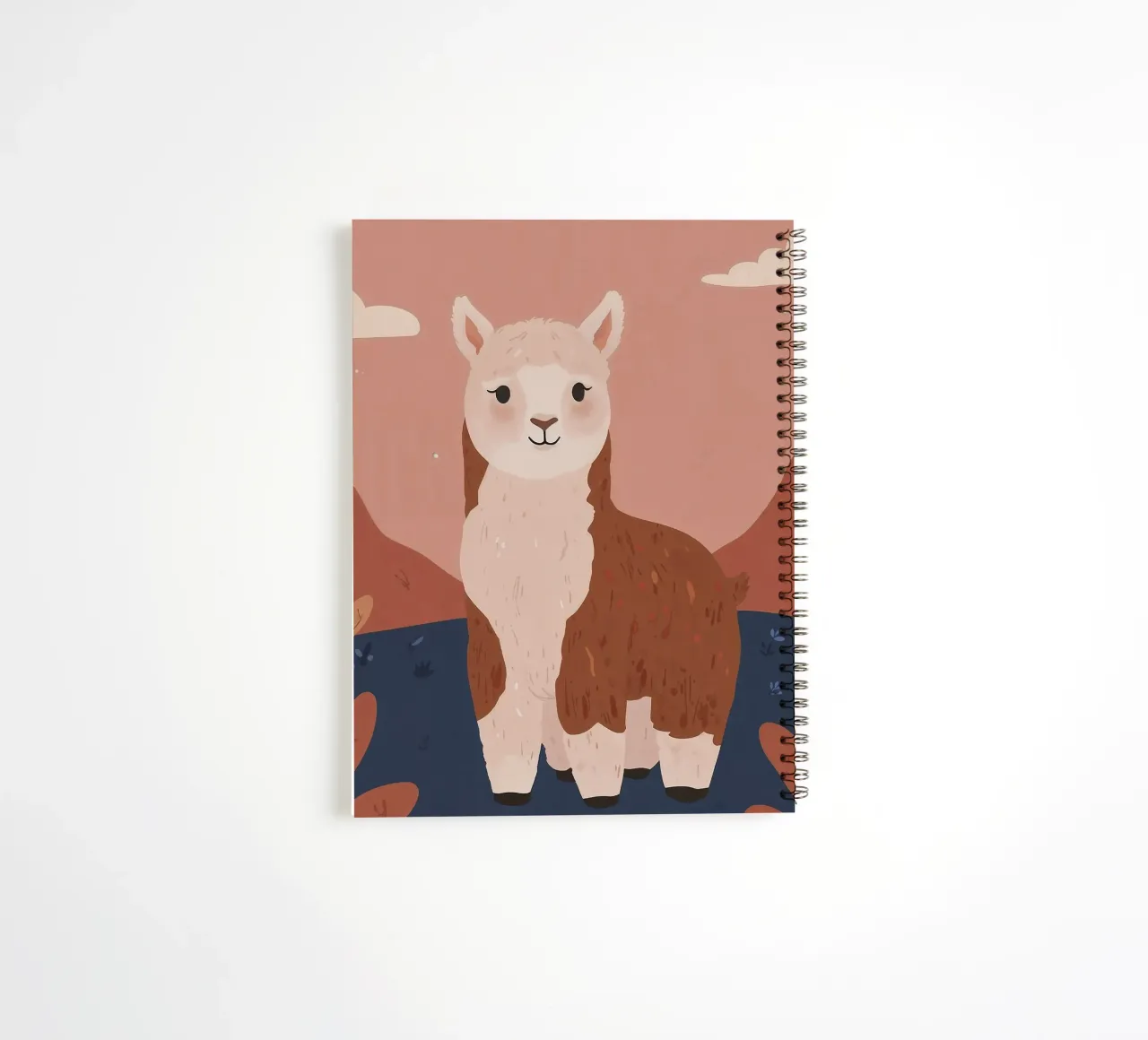 Friendly Llama spiral notebook by SnoopyAnimals