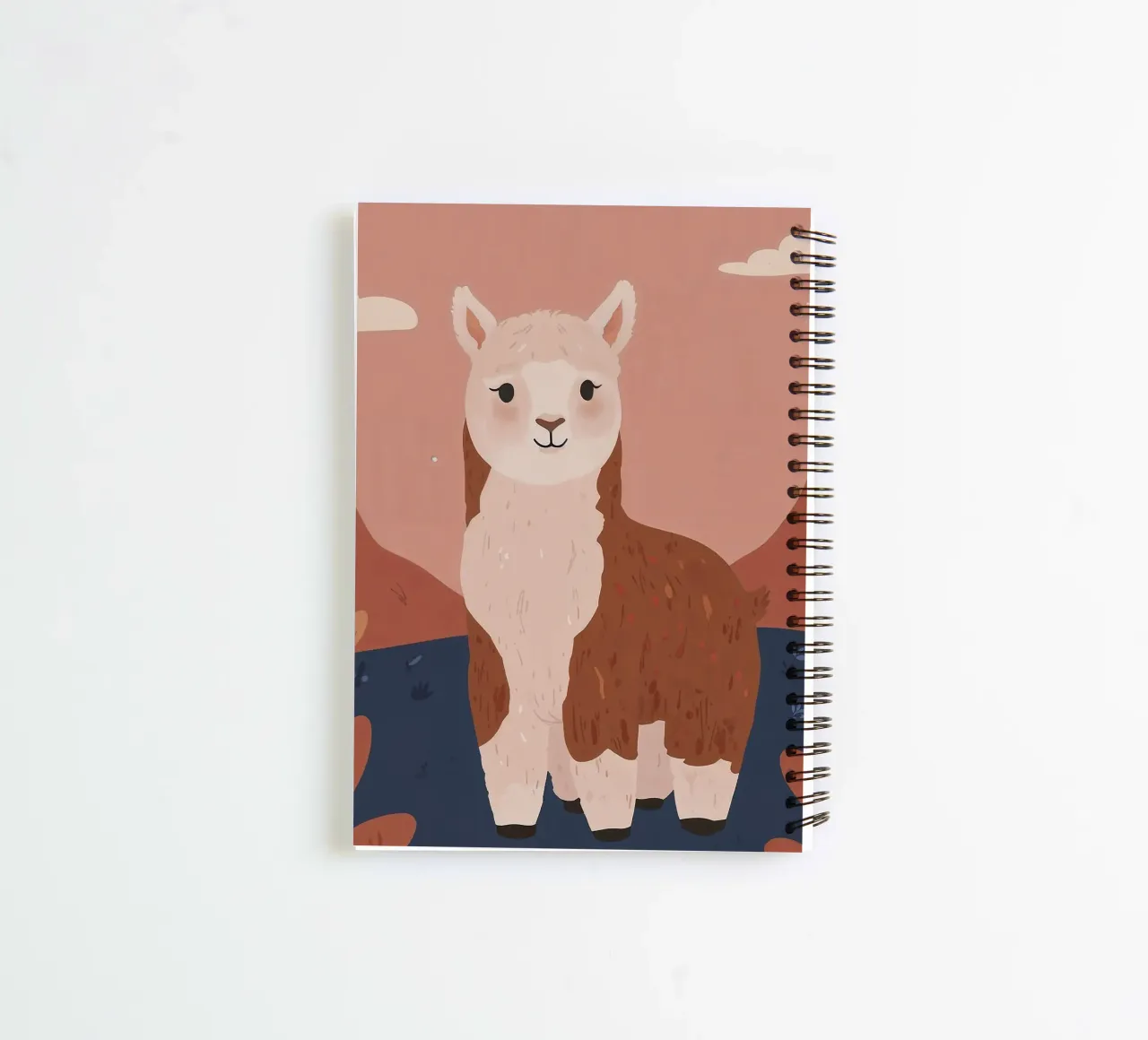Friendly Llama spiral notebook by SnoopyAnimals