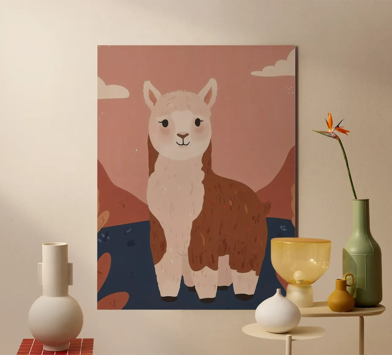 Lama amichevole alluminio dibond da SnoopyAnimals